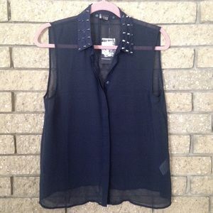 Sparkle&Fade sheer blouse